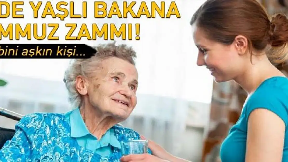 Evde yaşlı yakınına bakana bin 179 lira 