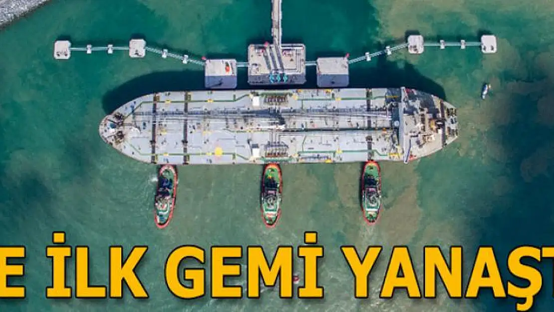 Yeni havalimanına ilk gemi yanaştı