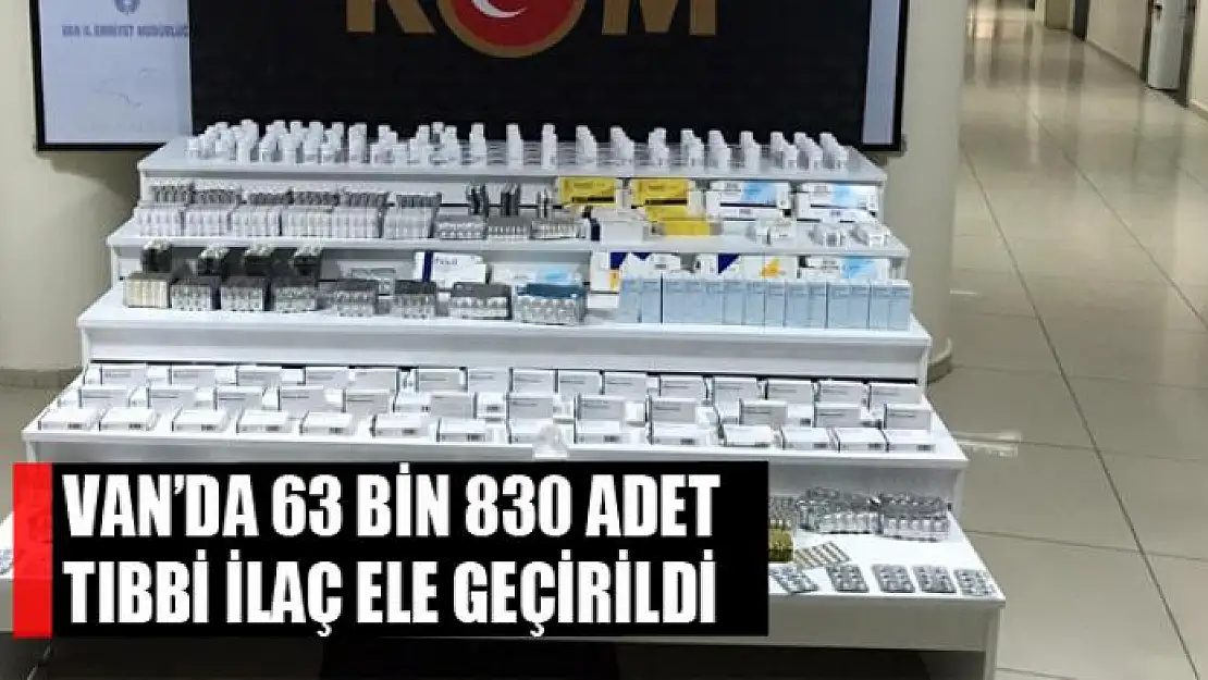 Van'da 63 bin 830 adet tıbbi ilaç ele geçirildi