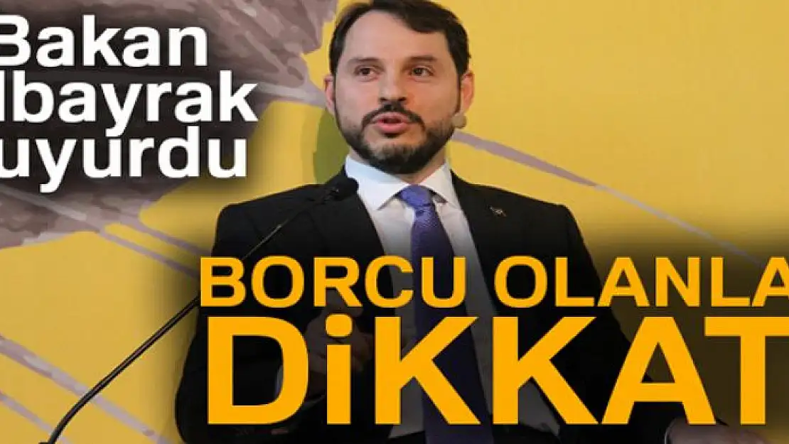 Albayrak'tan vergi borçları ile ilgili flaş açıklama!