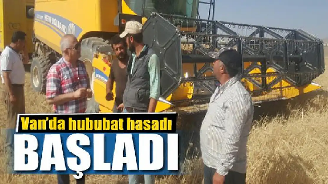 Van'da hububat hasadı başladı 