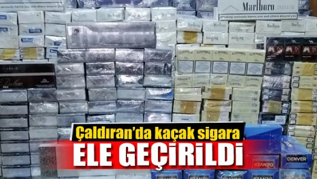 Çaldıran'da 9 bin 118 paket kaçak sigara ele geçirildi