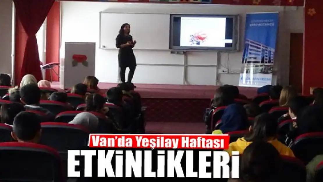 Van'da Yeşilay Haftası etkinlikleri