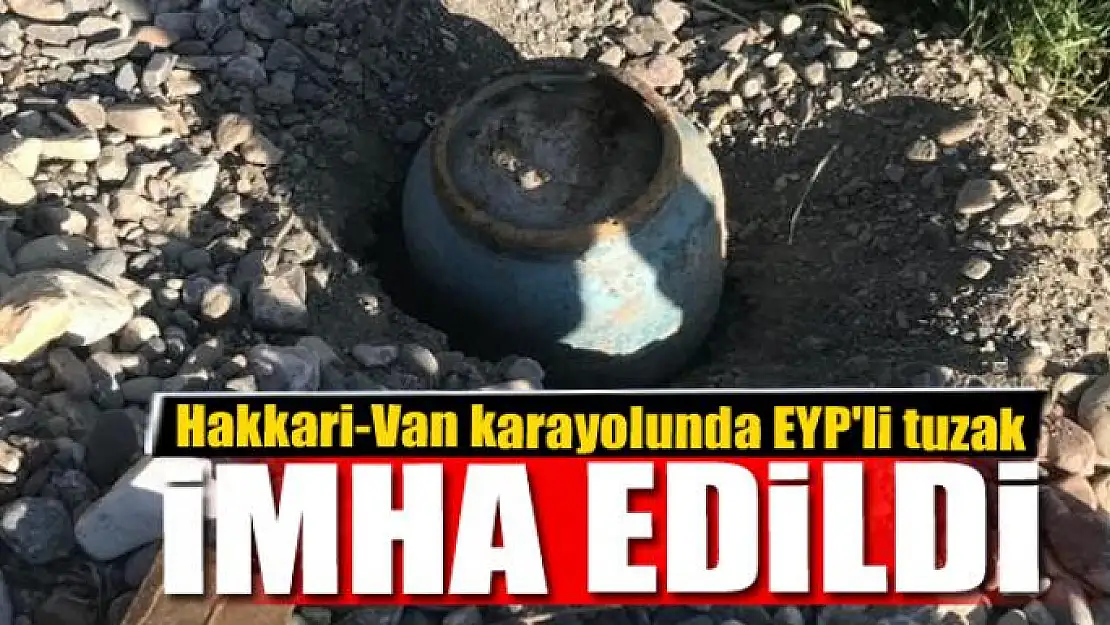 Hakkari-Van karayolunda EYP'li tuzak imha edildi