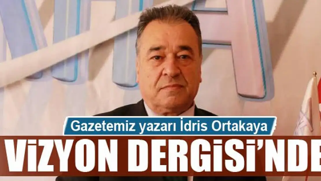 Yazarımız Vizyon Dergisi'nde