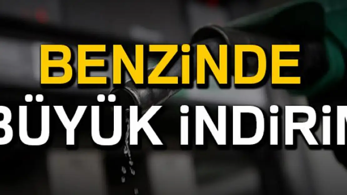 Benzinde büyük indirim