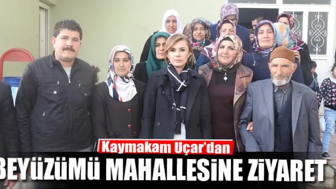 Kaymakam Uçar, Beyüzümü mahallesini ziyaret etti 