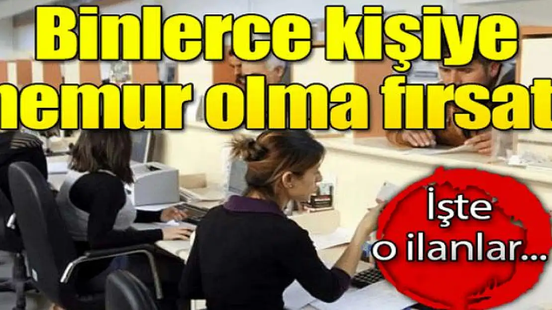 İŞKUR'dan binlerce memur adayına müjde!