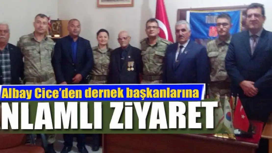 Albay Cice'den dernek başkanlarına ziyaret 