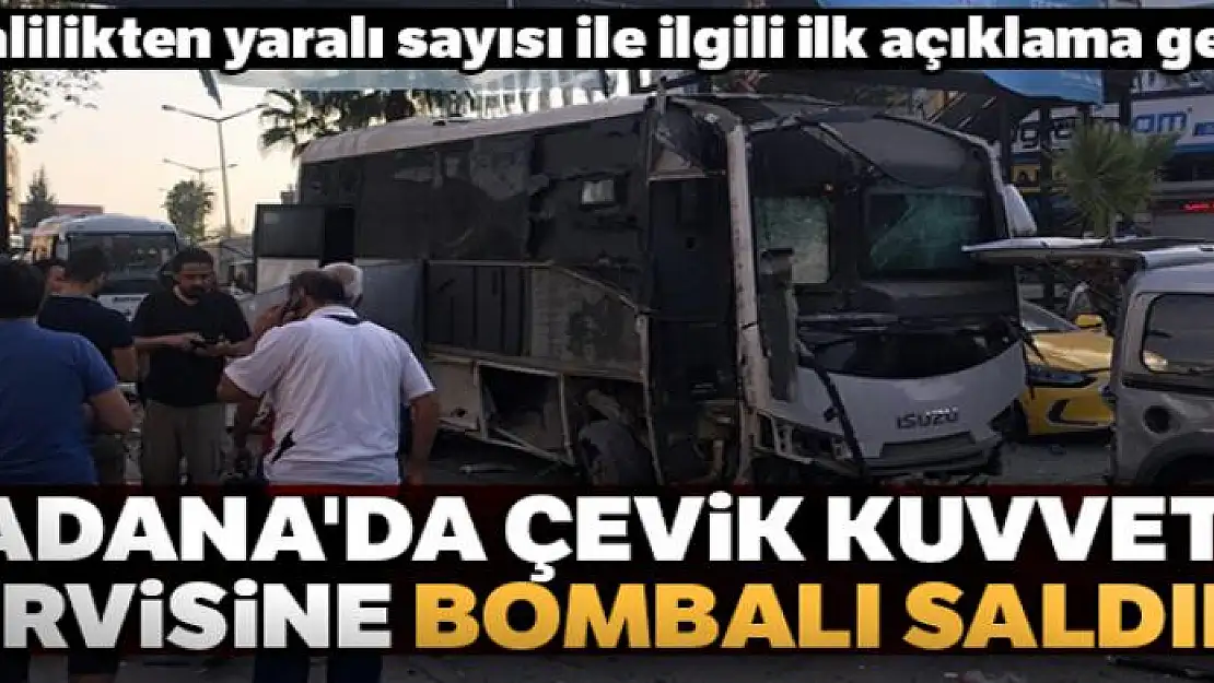 Adana'da çevik kuvvet servisine bombalı saldırı: 5 yaralı