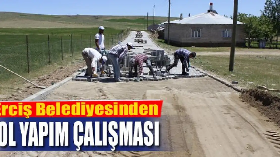 Erciş Belediyesinden yol yapım çalışması