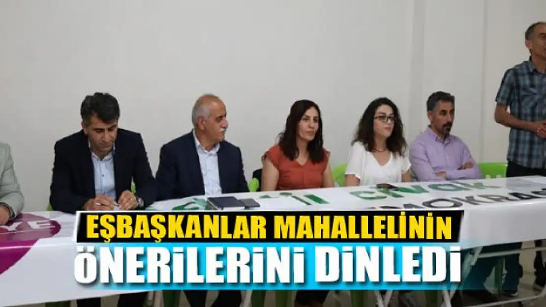 EŞBAŞKANLAR MAHALLE HALKIYLA BULUŞTU