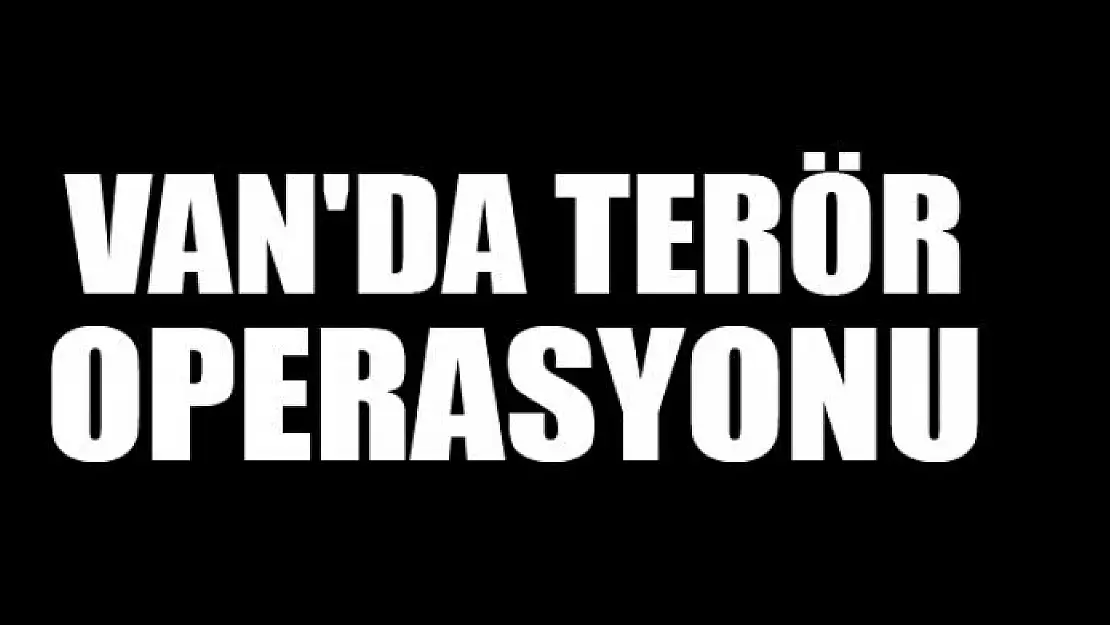 Van'da terör operasyonu