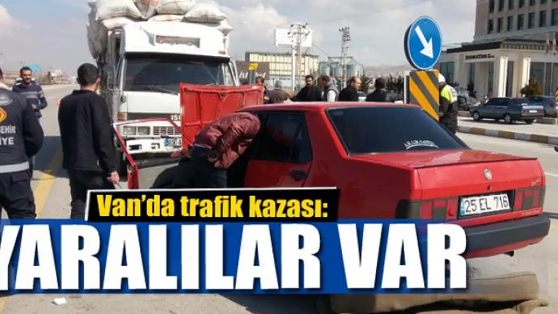 Van'da trafik kazası 2 yaralı 