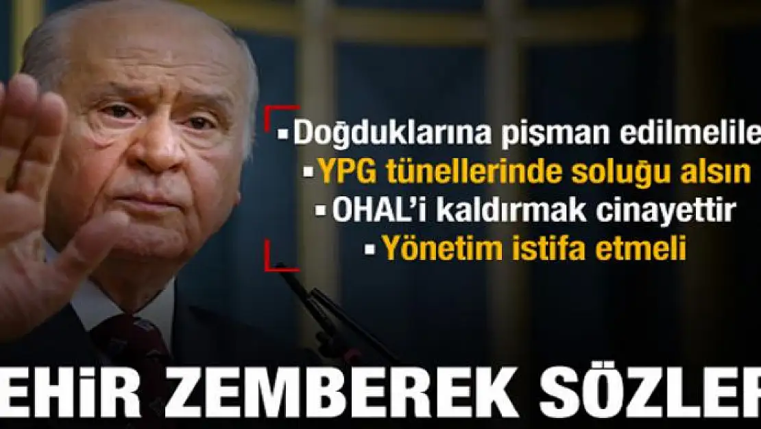 Bahçeli'den sert tepki: İstifa çağrısı yaptı