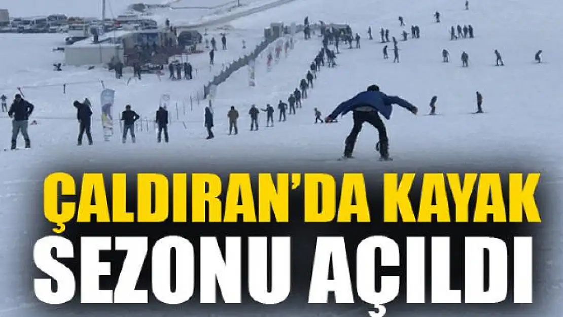 Çaldıran'da kayak sezonu açıldı 