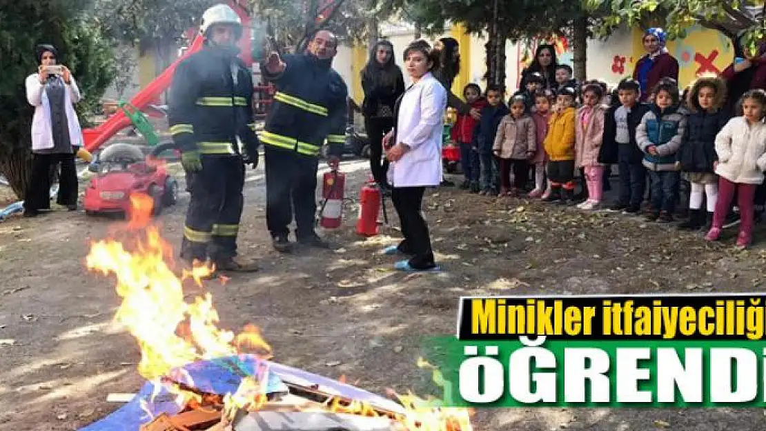 Minikler itfaiyeciliği öğrendi