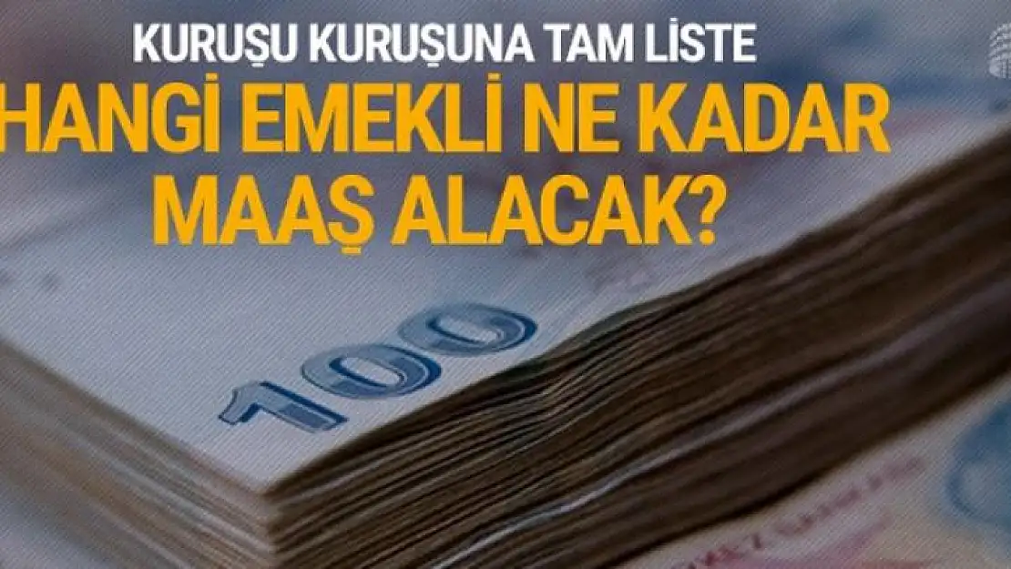 Emekli zamlı yeni maaşlar SGK - Bağkur ne kadar oldu?