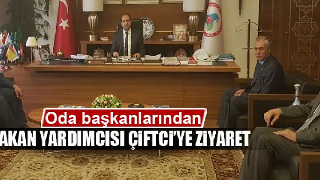 Oda başkanlarından Bakan Yardımcısı Çiftci'ye ziyaret