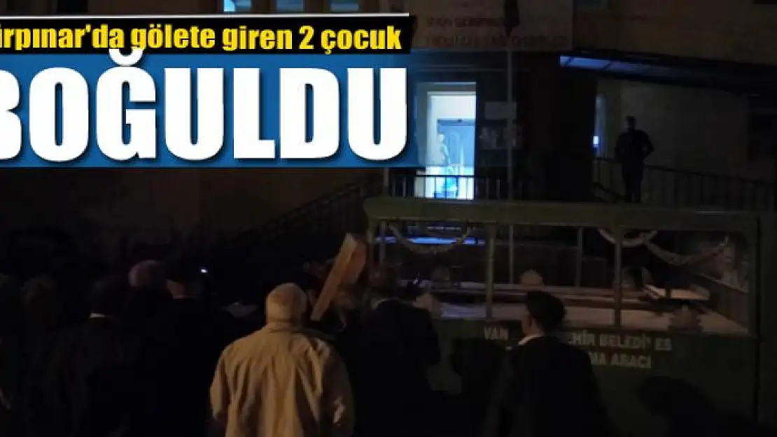 Gürpınar'da gölete giren 2 çocuk boğuldu