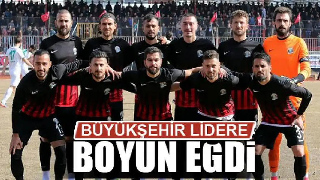 BÜYÜKŞEHİR LİDERE BOYUN EĞDİ