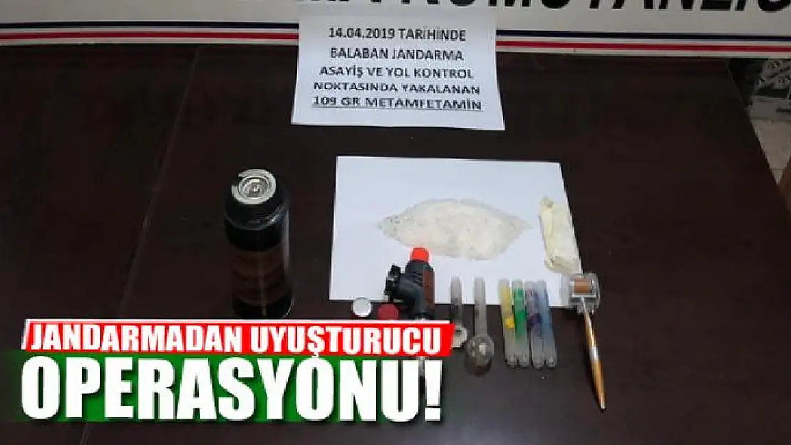 Jandarmadan uyuşturucu operasyonu