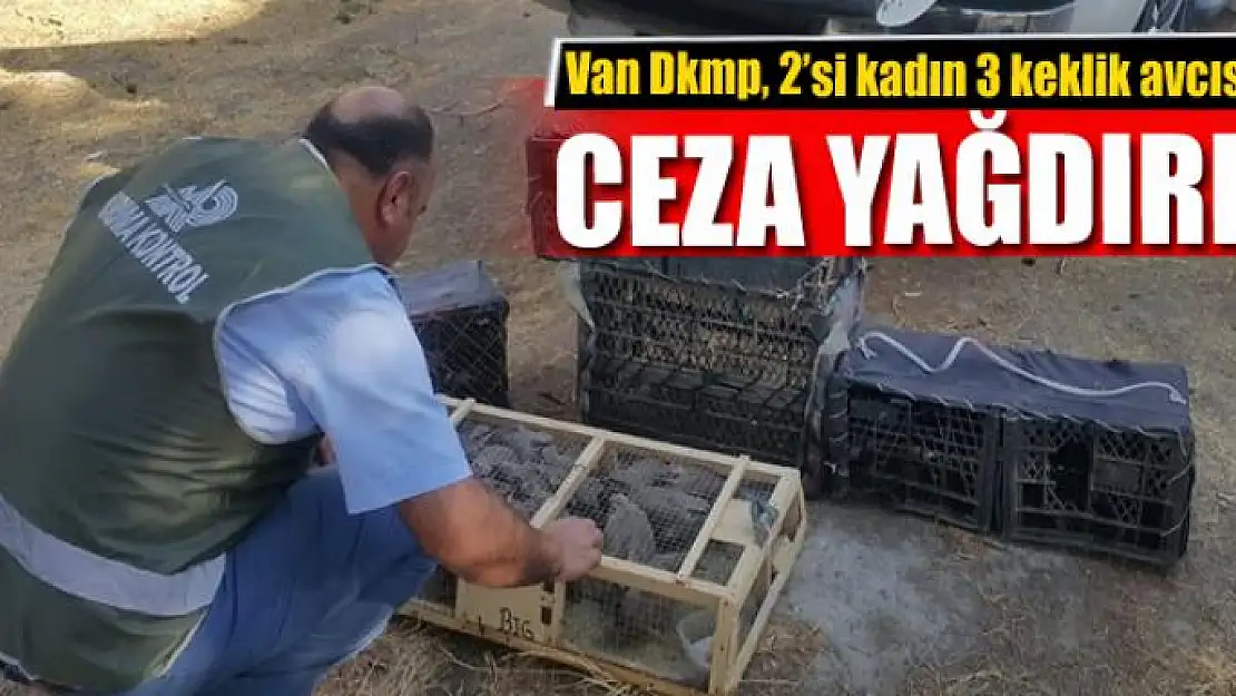 Van Dkmp, 2'si kadın 3 keklik avcısına ceza yağdırdı