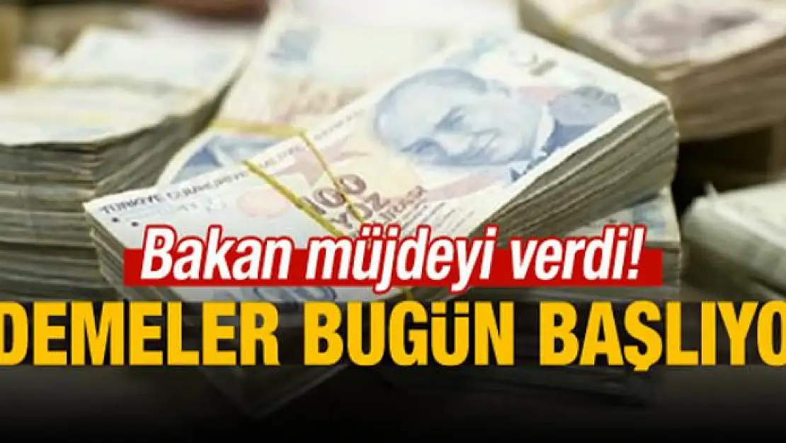 Fakıbaba: Destek ödemeleri bugün başlıyor...