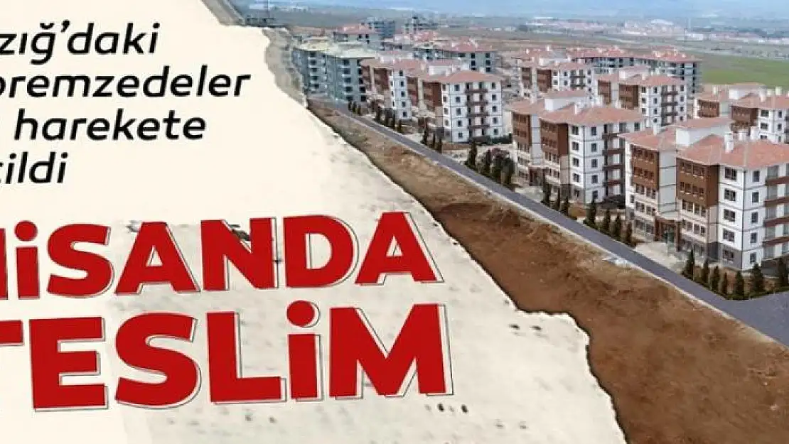 Deprem konutları Nisanda teslim