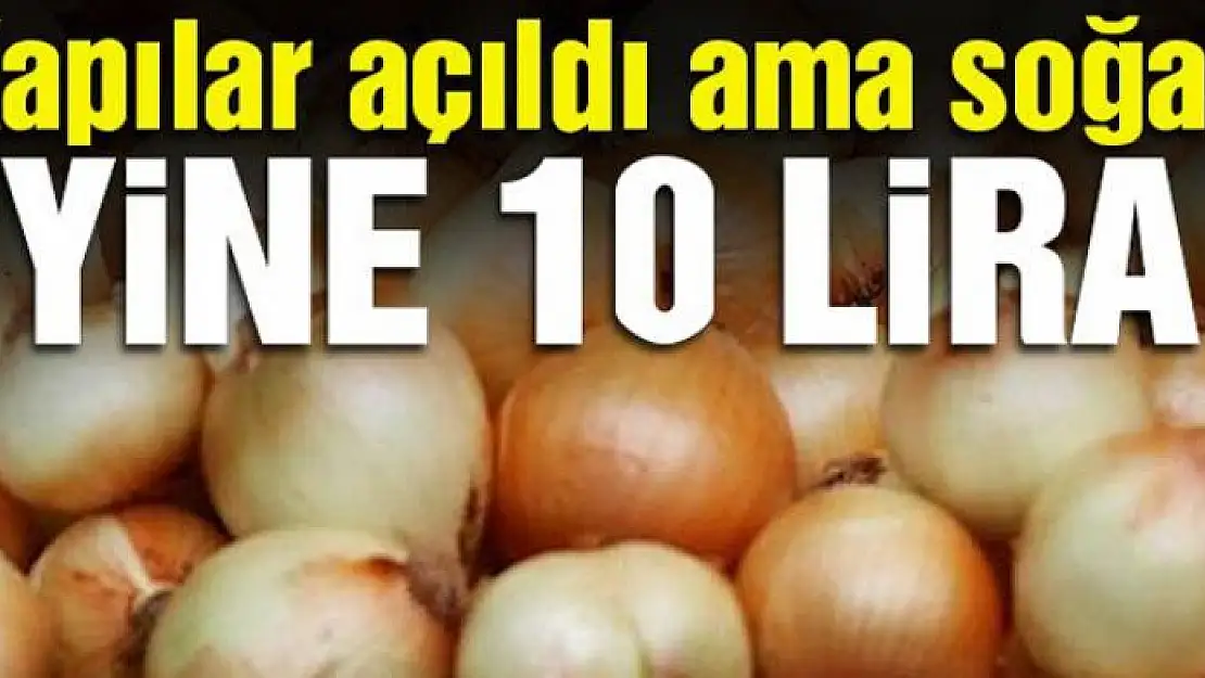 Kapılar açıldı ama soğan yine 10 lira