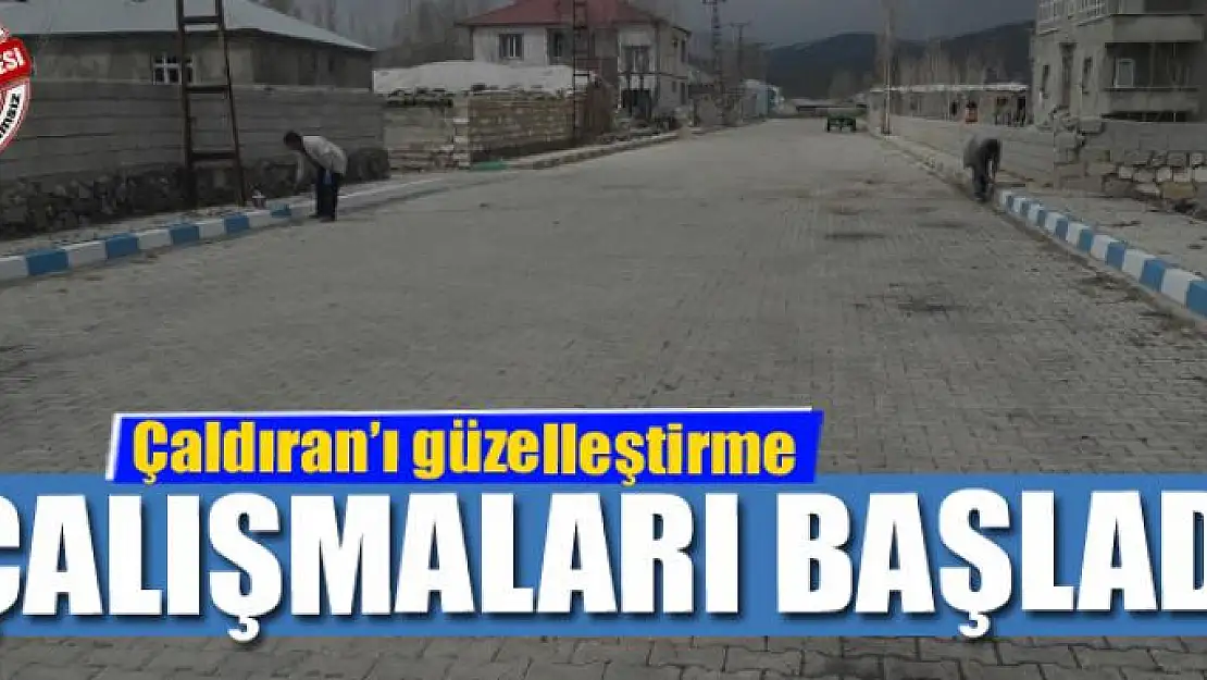 Çaldıran'ı güzelleştirme çalışması