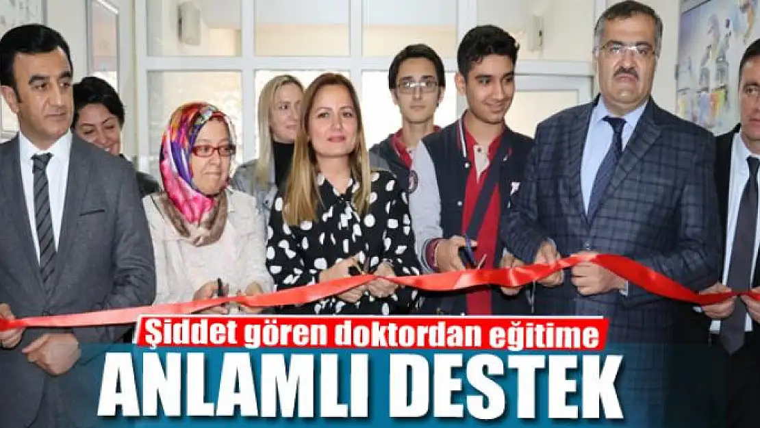 Şiddet gören doktordan eğitime anlamlı destek