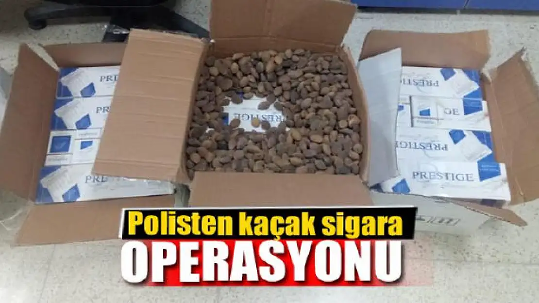 Polisten kaçak sigara operasyonu 