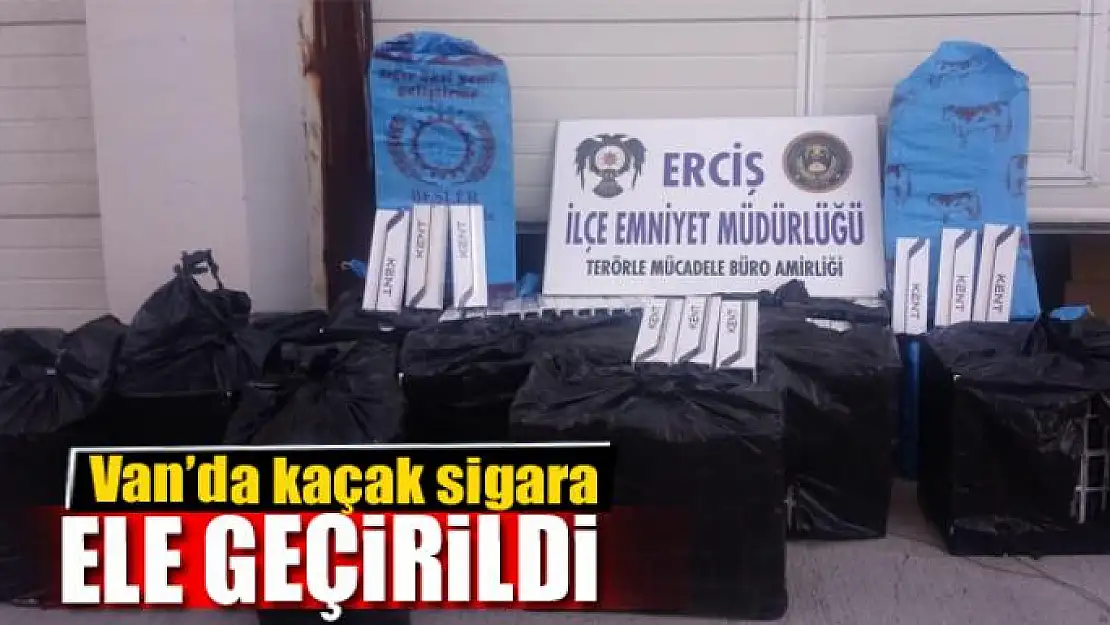 Van'da 7 bin 900 paket kaçak sigara ele geçirildi