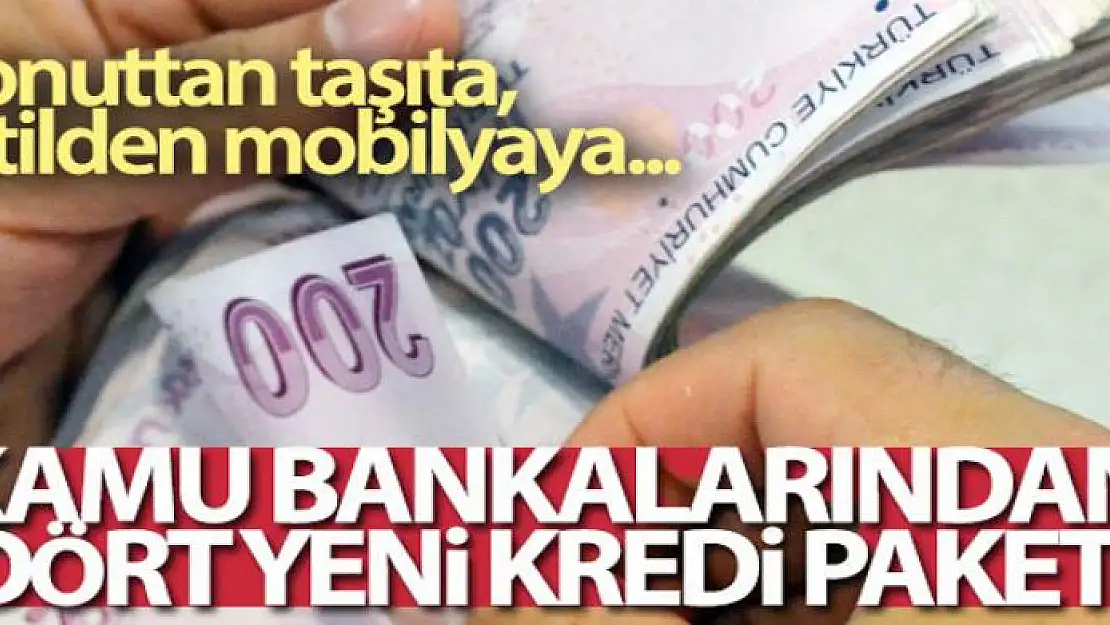 Kamu bankalarından yeni kredi paketi