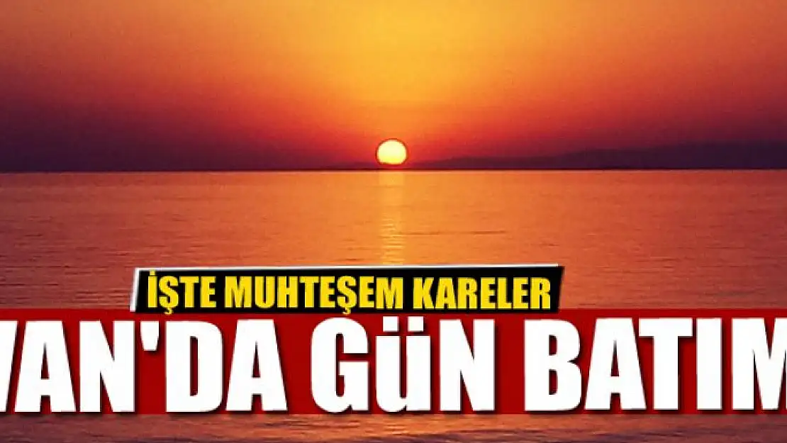 Van'da gün batımı