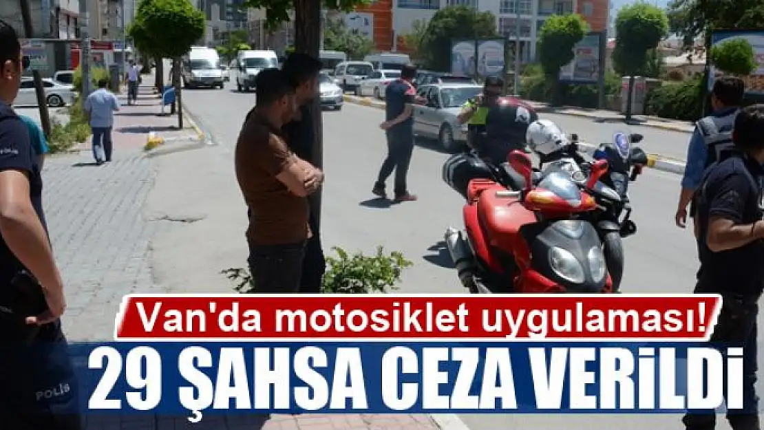 Van'da motosiklet uygulaması! 