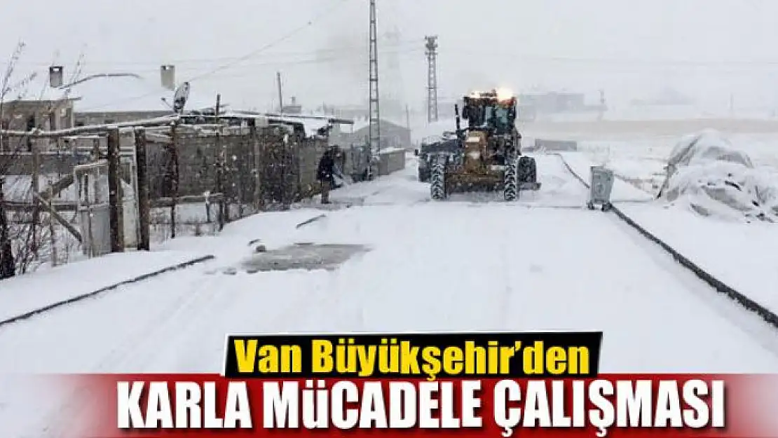 BÜYÜKŞEHİR'DEN KARLA MÜCADELE ÇALIŞMASI