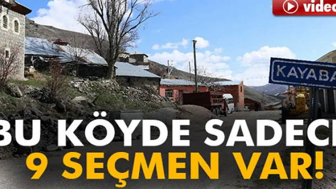 Bu köyün sadece 9 seçmeni var