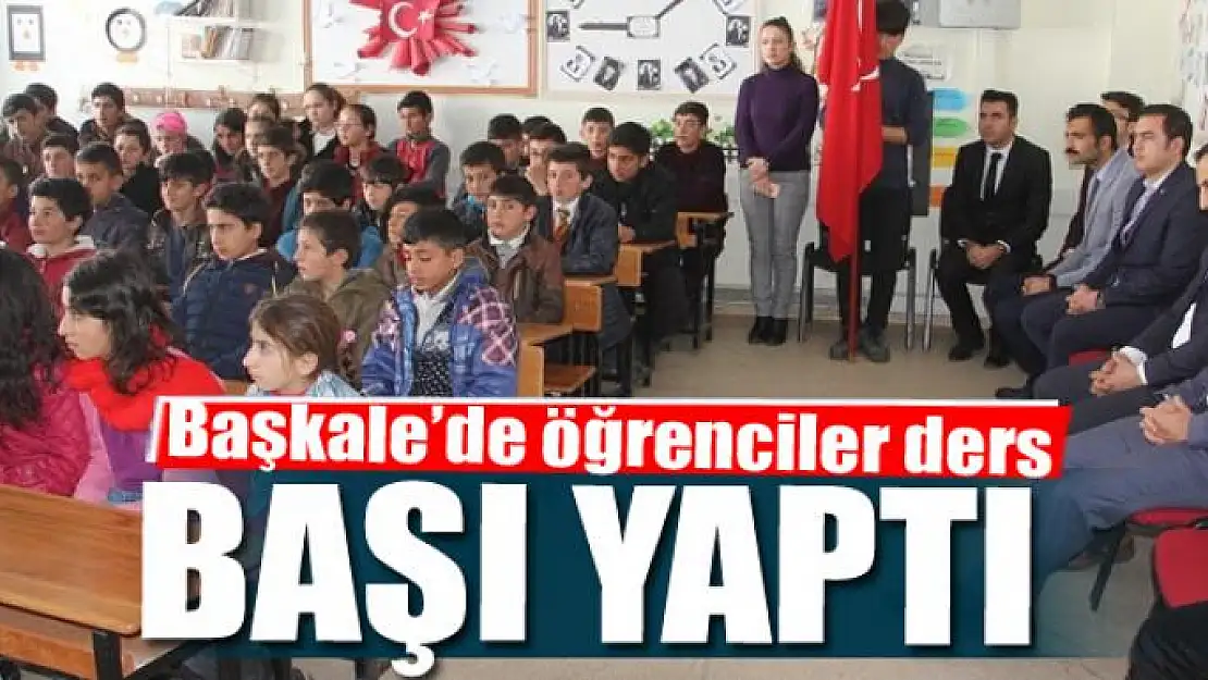 Başkale'de öğrenciler ders başı yaptı