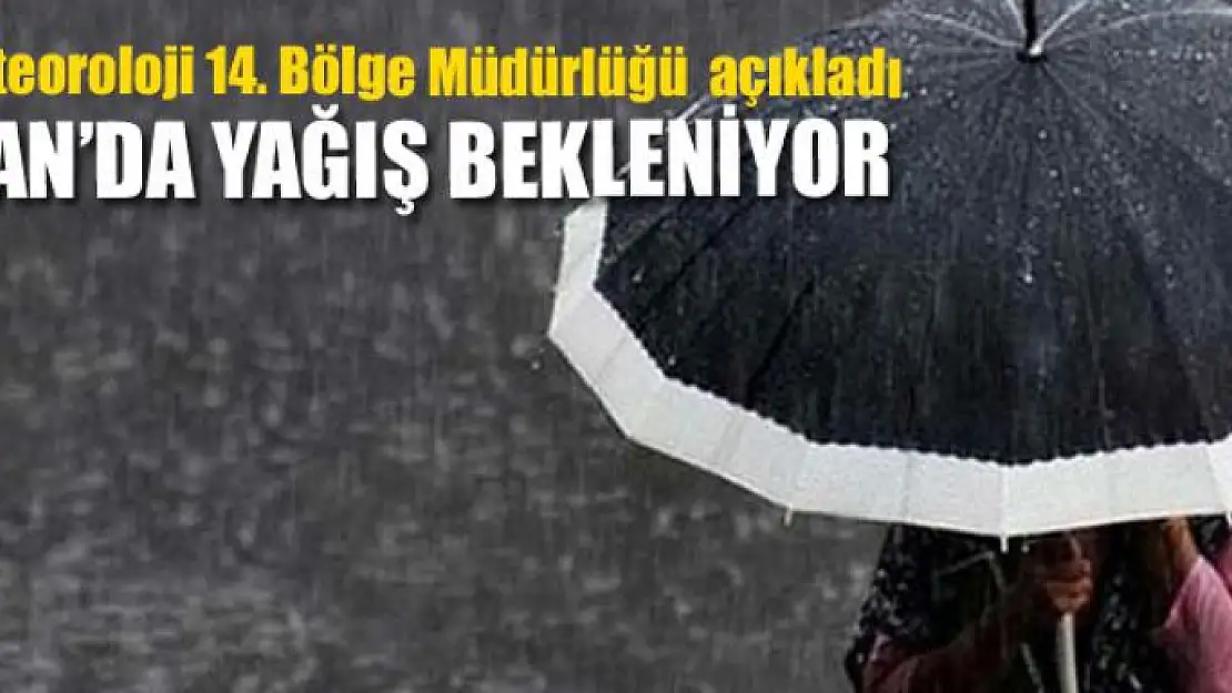 VAN'DA YAĞIŞ BEKLENİYOR