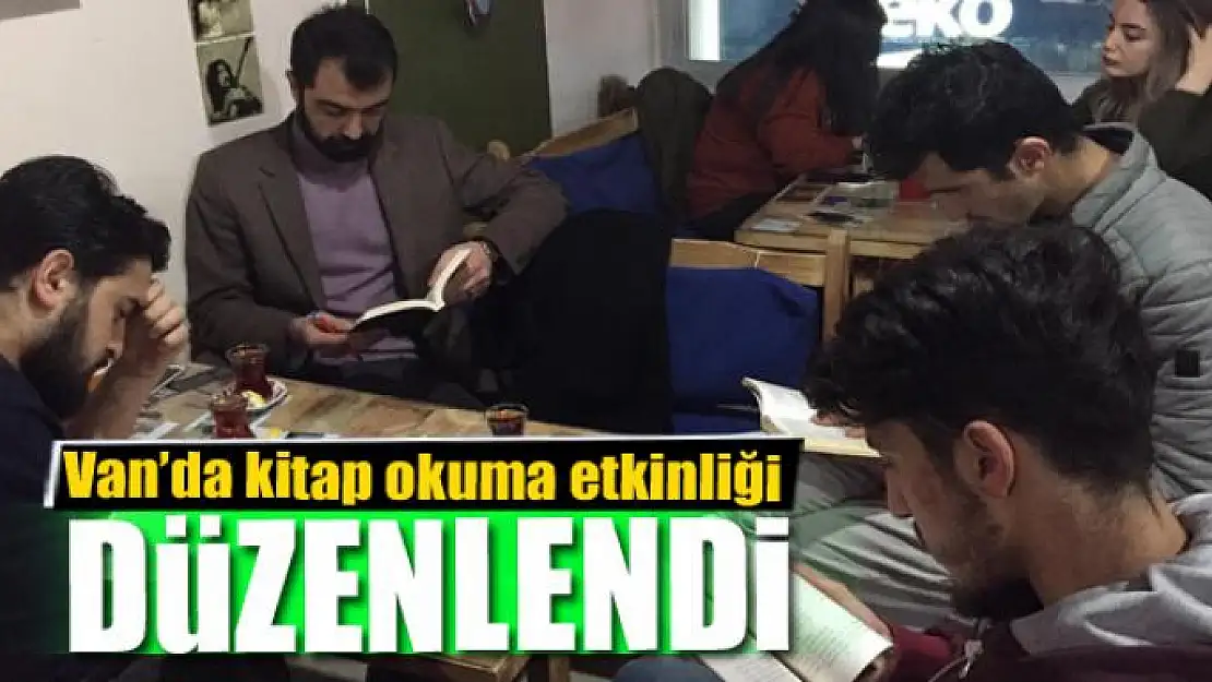 Van'da kitap okuma etkinliği