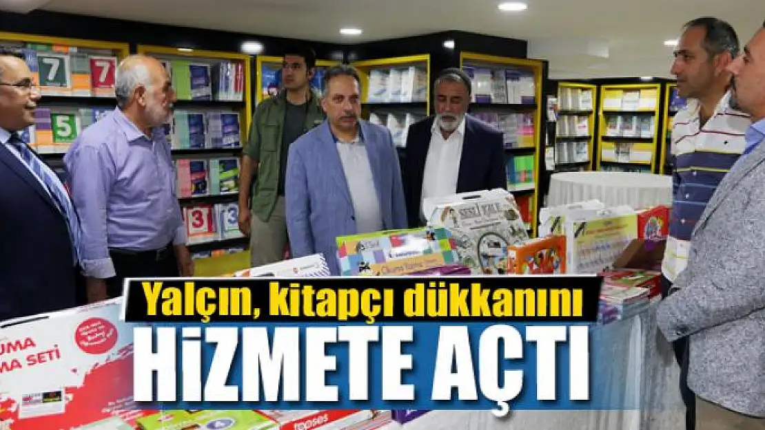 Genel Sekreter Yalçın, kitapçı dükkanını hizmete açtı