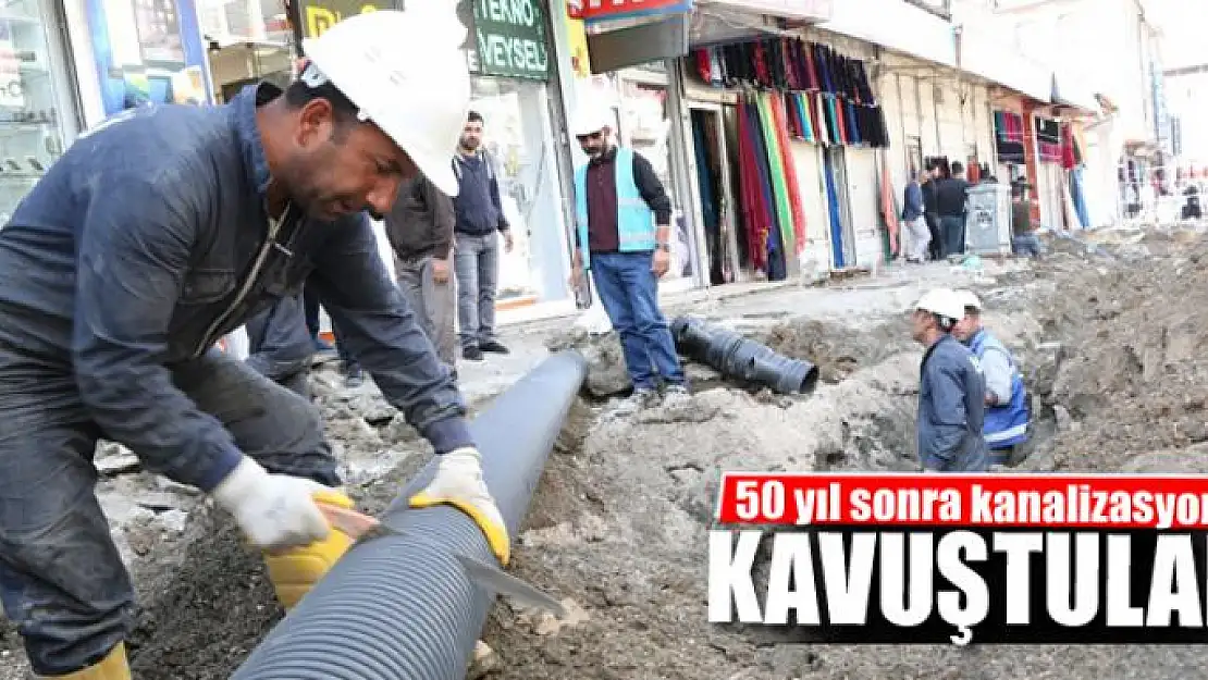 50 yıl sonra kanalizasyona kavuştular