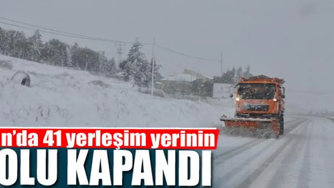 Van'da 41 yerleşim yerinin yolu kapandı