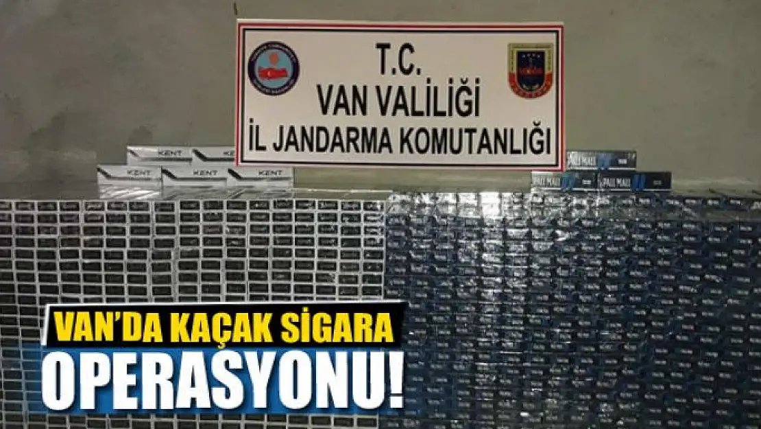 Van'da Kaçak Sigara Operasyonu