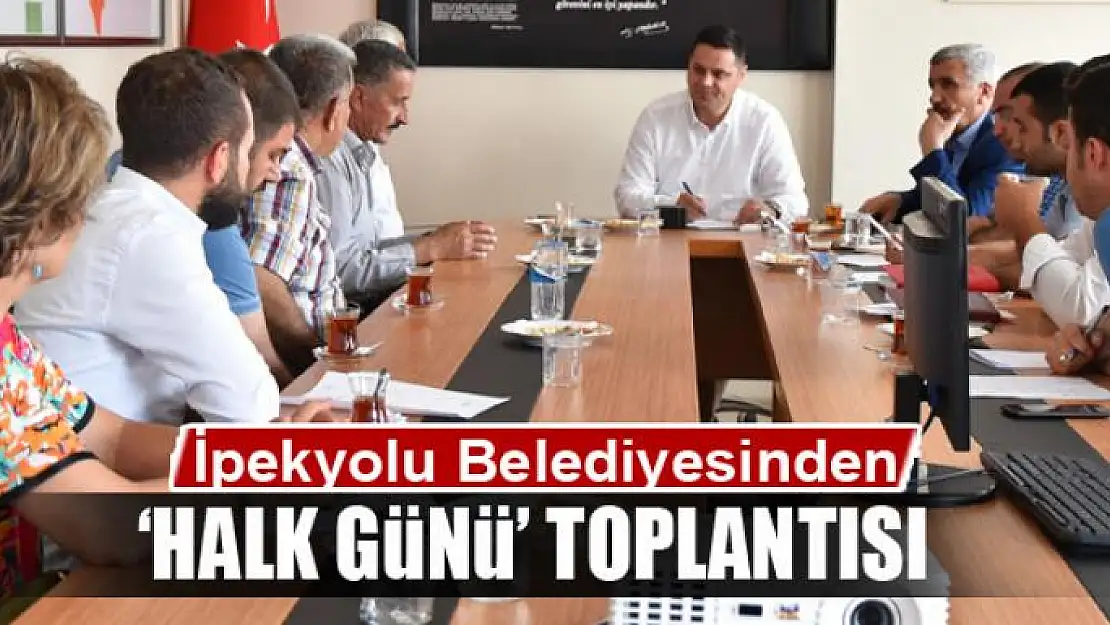 İpekyolu Belediyesinden 'Halk Günü' toplantısı