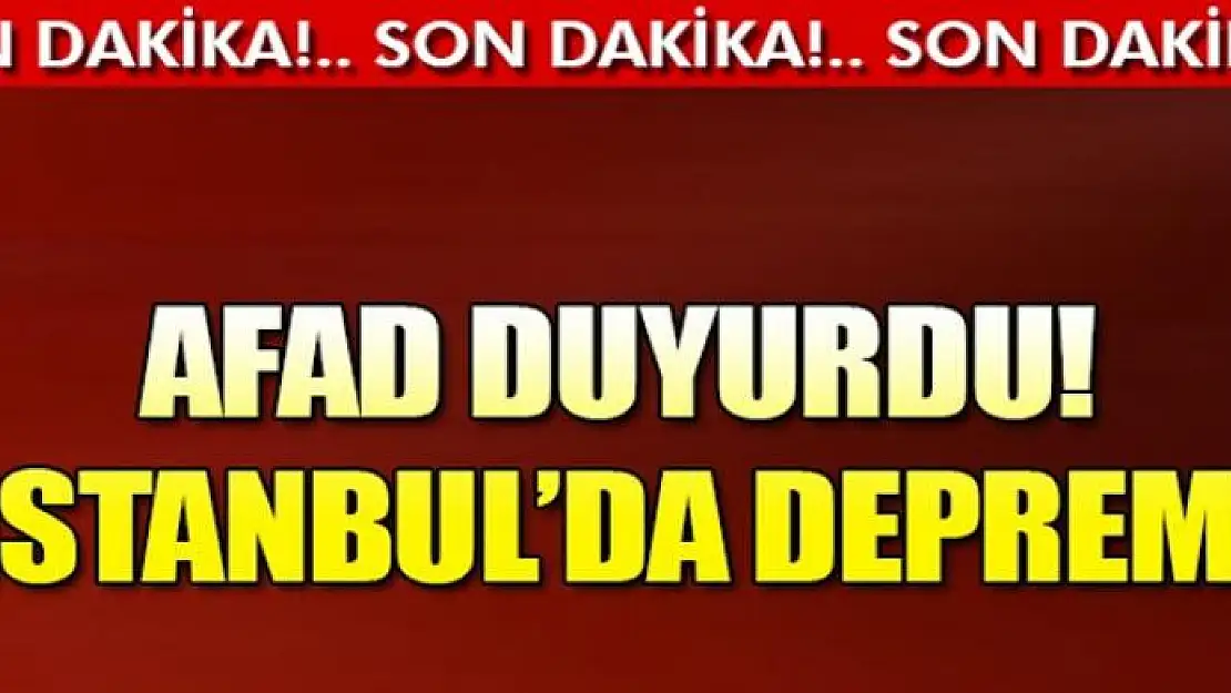 İstanbul Silivri'de deprem