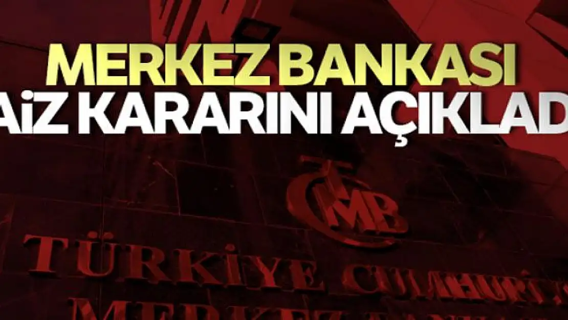 Merkez Bankası faizi değiştirmedi