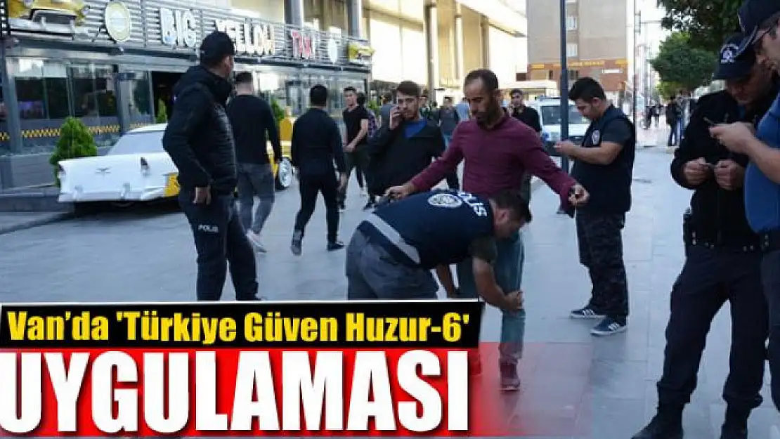 Van'da 'Türkiye Güven Huzur-6' uygulaması 